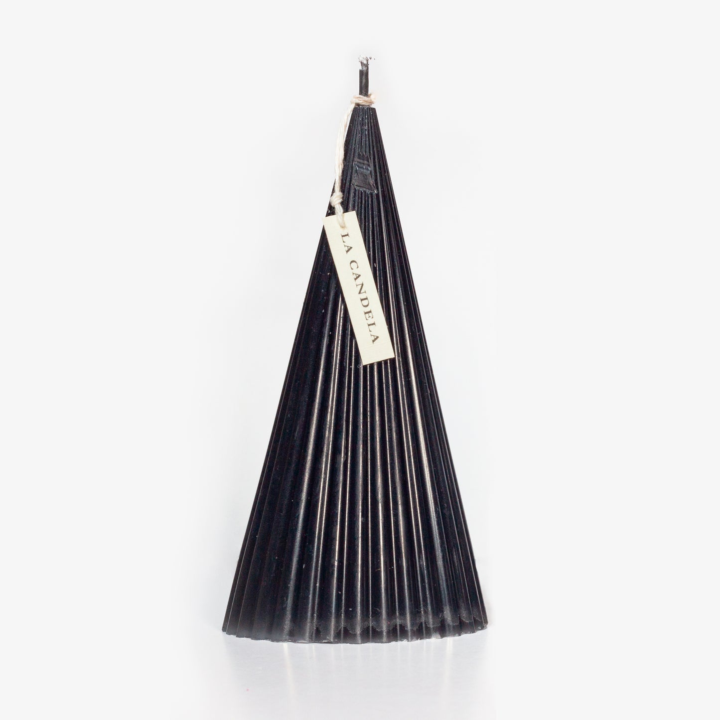Vela Cónica Ranurada Negra