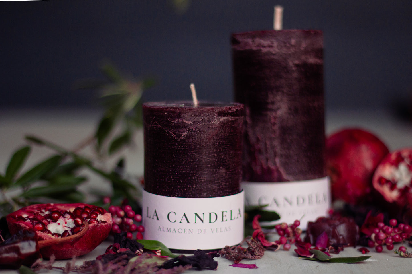 Velas Burdeo-Decorativas